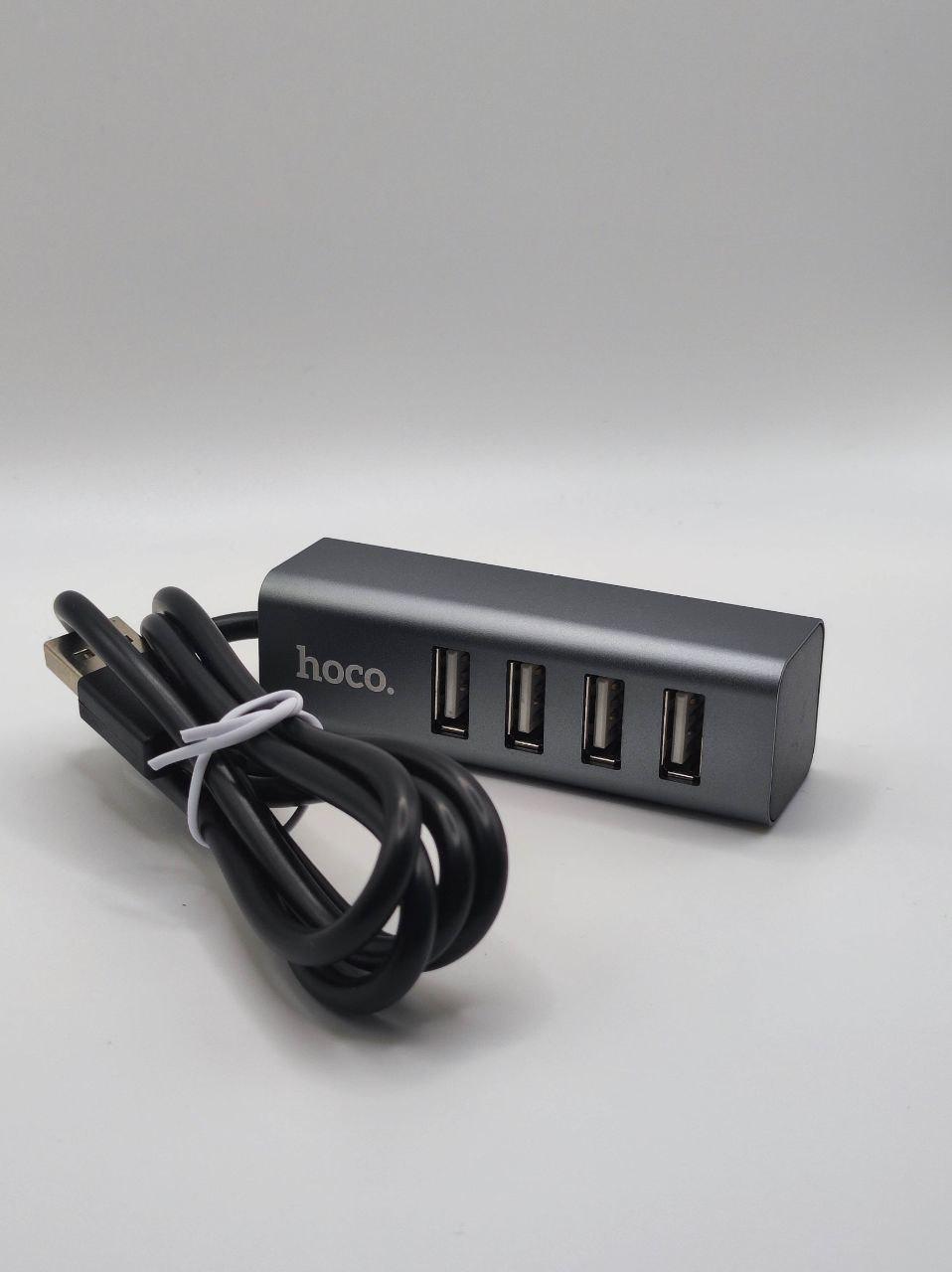 Хаб USB Hoco HB1 4USB Line machine Tarnish - фото 2 Хаб USB Hoco HB1 4USB Line machine Tarnish - фото 2