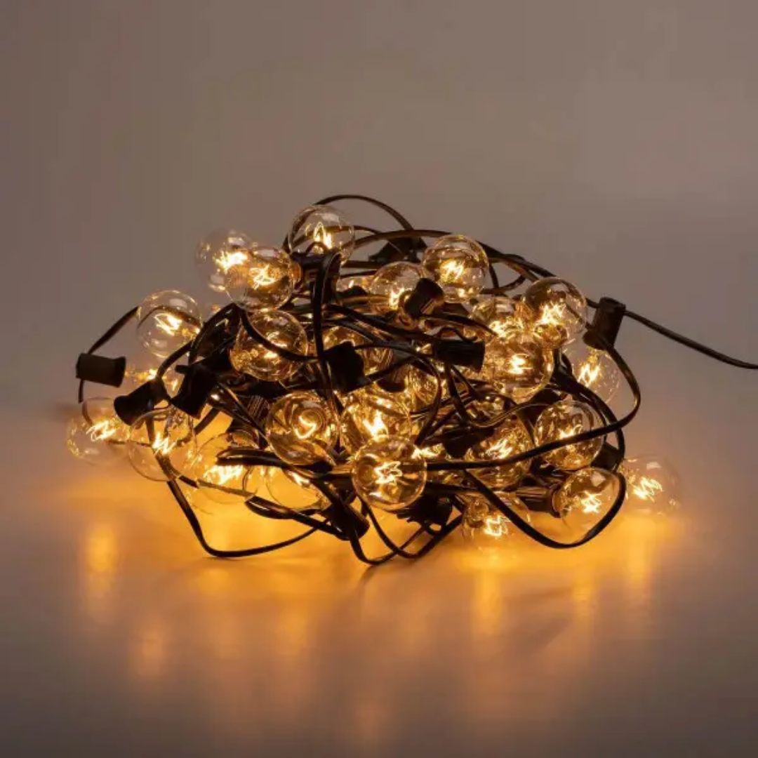 Гирлянда-ретро уличная 50 LED G40 15 м Желтый (G4050L)