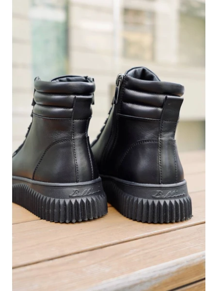 Кеди жіночі шкіряні високі р. 36 23,5 см Чорний - фото 6 Кеди жіночі шкіряні високі р. 36 23,5 см Чорний - фото 6