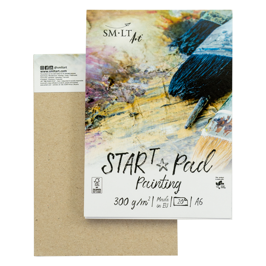 Склейка Smiltainis STAR T SM-LT Art А6 10,5х14,8 см 300 г/м2 20 л (4770644593959)