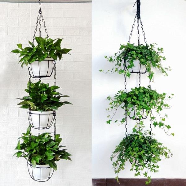 Кашпо подвесное M00614-2 из металла на 3 вазона 13х11х19 см Черный - фото 7 Кашпо подвесное M00614-2 из металла на 3 вазона 13х11х19 см Черный - фото 7