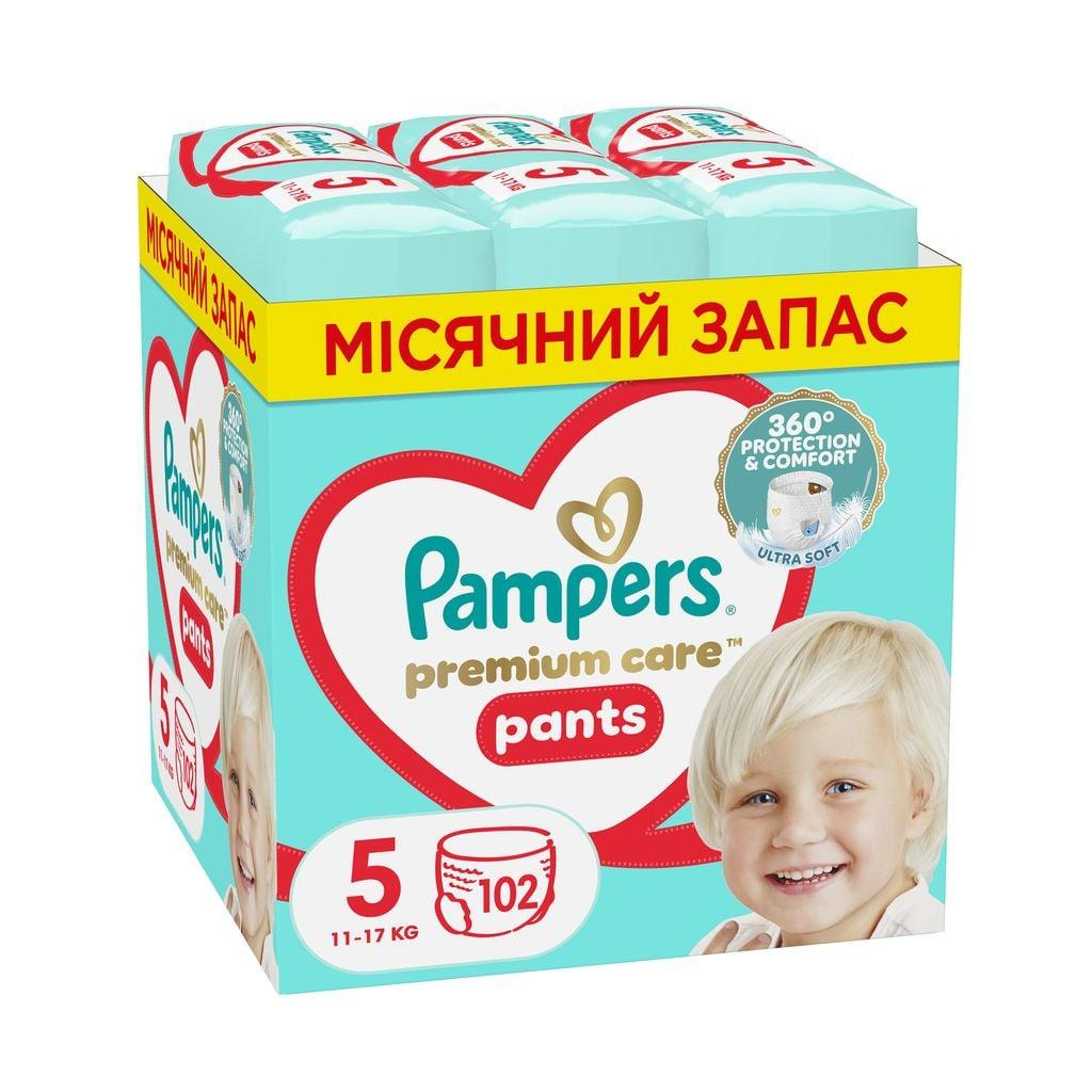 Підгузки-трусики дитячі Pampers Premium Care Pants Junior р. 5 11-17 кг 102 шт. (PD262550)