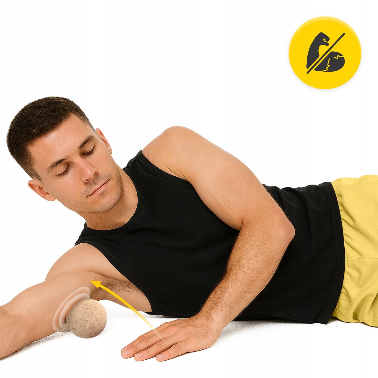 М'яч масажний подвійний 4fizjo Lacrosse DuoBall Cork 6,5x13,5 см (P-5907739319586) - фото 7