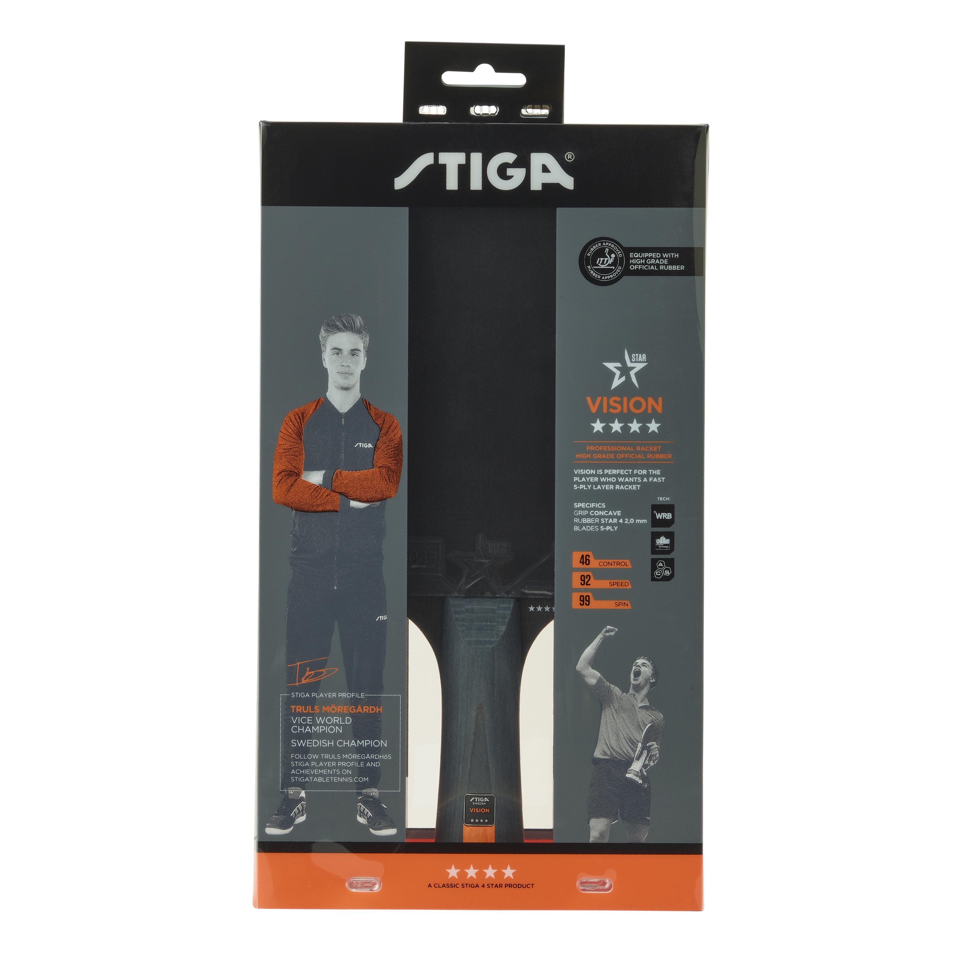 Ракетка для настольного тенниса Stiga Vision 4 Star FL (1214-3218-01)