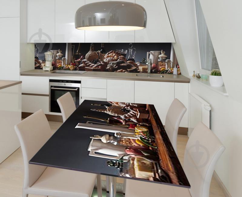 Наклейка 3Д виниловая на стол Zatarga «Греческое изобилие» 600х1200 мм (Z183408st)