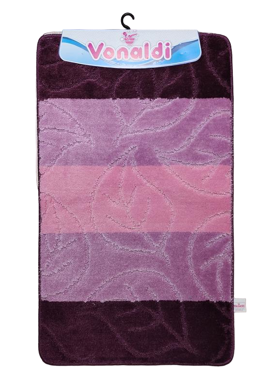 Коврики для ванной и туалета Vonaldi 60x100 см/60x50 см Фиолетовый (373 Xm) Коврики для ванной и туалета Vonaldi 60x100 см/60x50 см Фиолетовый (373 Xm)
