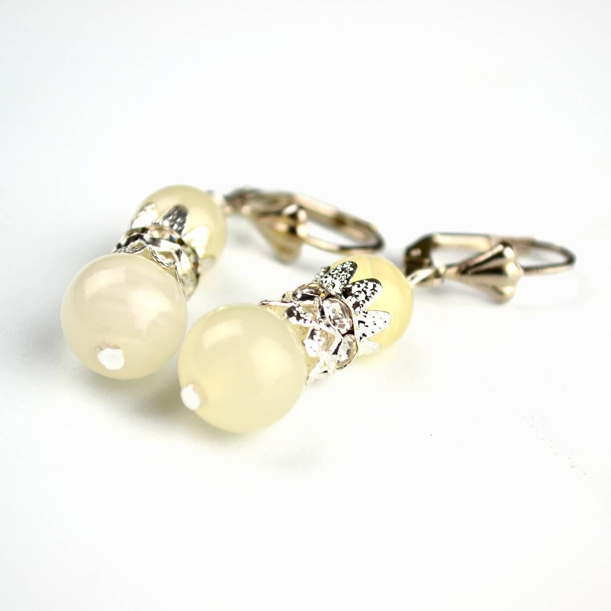 Серьги DARSANA Весна из натурального камня оникс (DRSU005126)