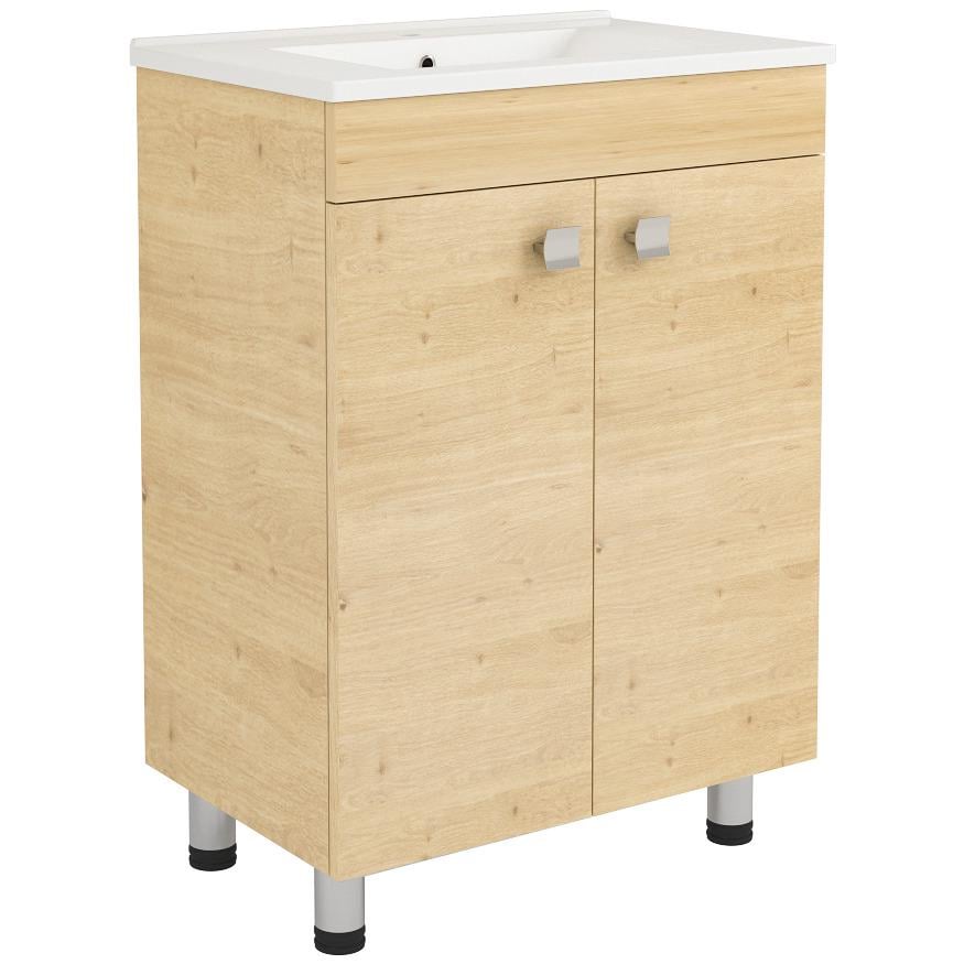 Тумба с умывальником напольная RJ Atlas RJFU005-14OK 59,5x74x38,8 см Бежевый (237320)