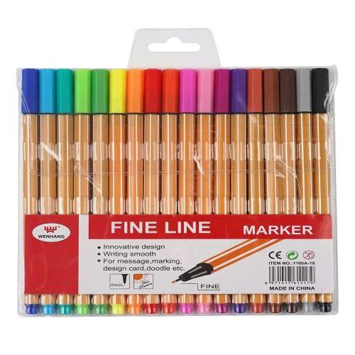 Ручки капиллярные Fine Line 18 шт. (WW00415ST)