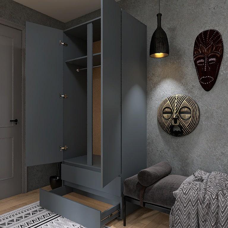 Вітальня Еверест Лайт-1 Графітовий (161401) - фото 4 Вітальня Еверест Лайт-1 Графітовий (161401) - фото 4