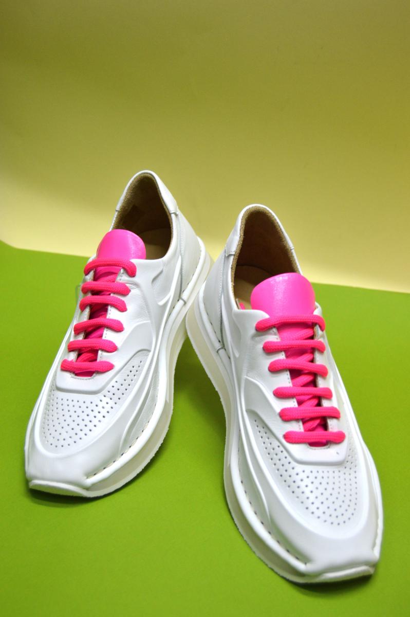 Кросівки жіночі Aquamarin шкіряні р. 36 Білий/Рожевий (94100620236) - фото 3 Кросівки жіночі Aquamarin шкіряні р. 36 Білий/Рожевий (94100620236) - фото 3