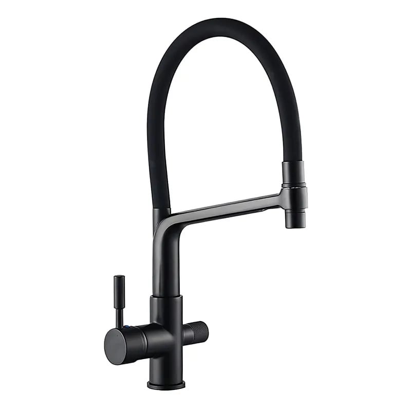 Змішувач кухонний на дві води MIXXUS Premium BAROLO 021 Black (MI5927)