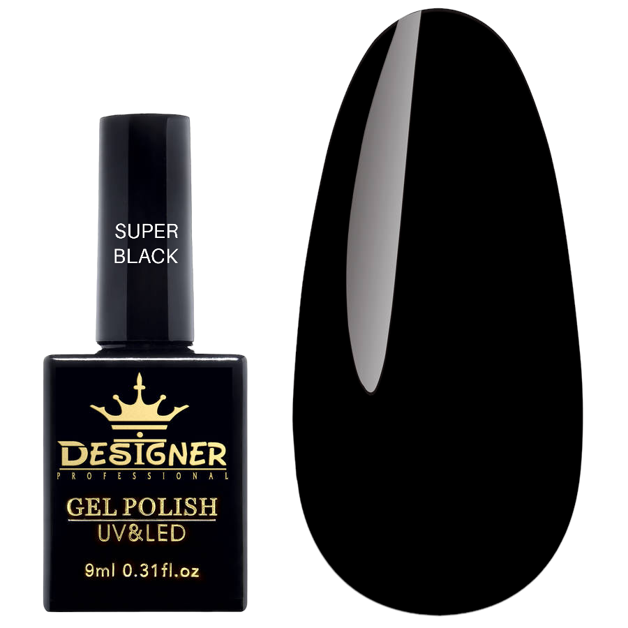 Гель-лак Дизайнер 9 мл Super Black