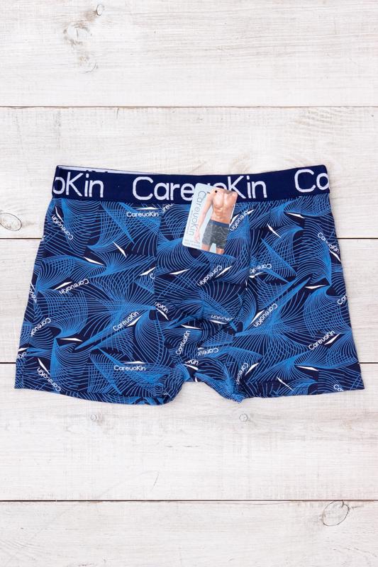 Труси-боксери чоловічі Носи Своє з абстрактним принтом Plus Size 4XL Темно-синій (15975)