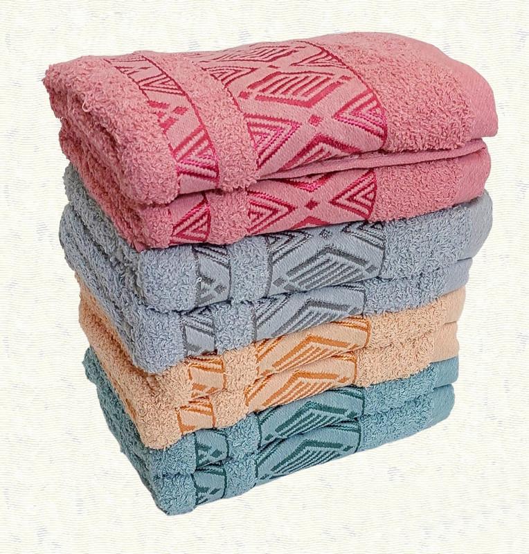 Набор махровых полотенец 01 50х100 см 8 шт. (6868) - фото 1