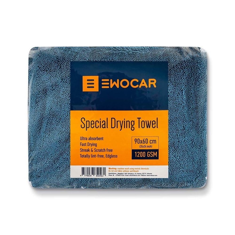Полотенце микрофибровое Ewocar Special Drying Towel 60x90 см 1200 gsm Dark Blue (25107063) Полотенце микрофибровое Ewocar Special Drying Towel 60x90 см 1200 gsm Dark Blue (25107063)
