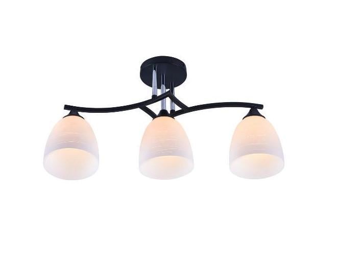 Люстра декоративна Valeso V XA1108/3 на 3 плафони Black/Chrome