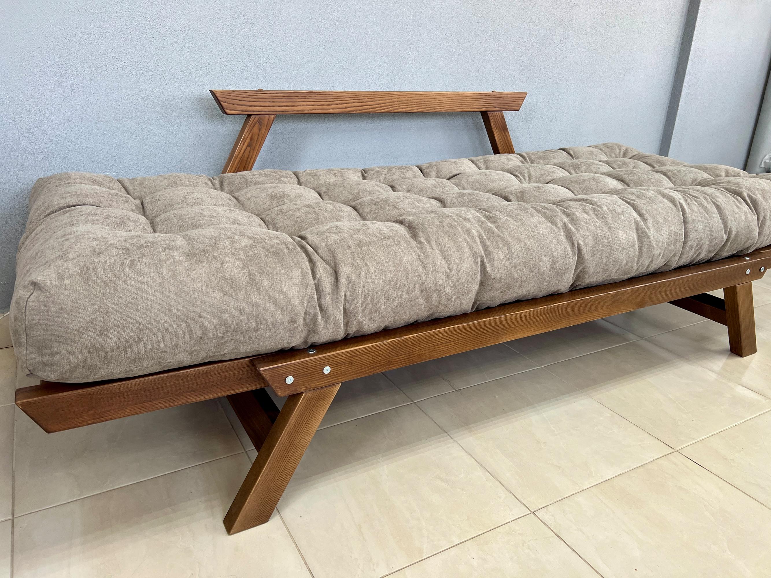 Диван дерев'яний Woody Нью-Йорк розкладний ясен Коричневий (47549) - фото 8