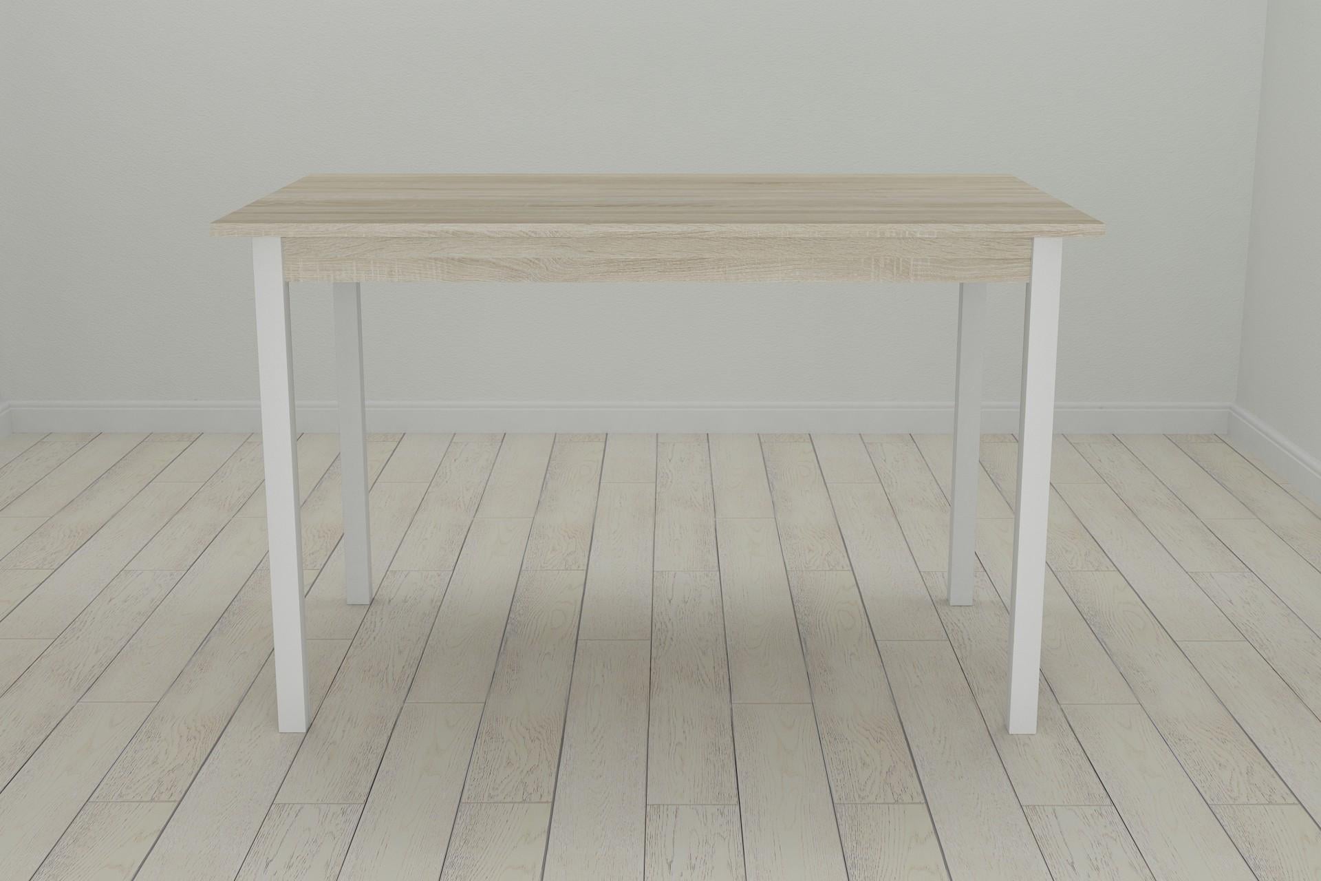 Обеденный стол Ferrum-decor Марио ДСП 16 мм 75x120x60 см Белый/Сонома (FRD-106320)