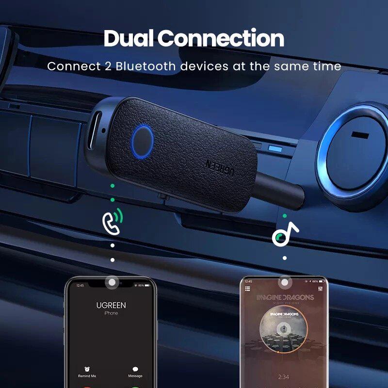 Адаптер UGREEN CM403 Bluetooth Audio Receiver Transmitter 2in1 (80893) - фото 4