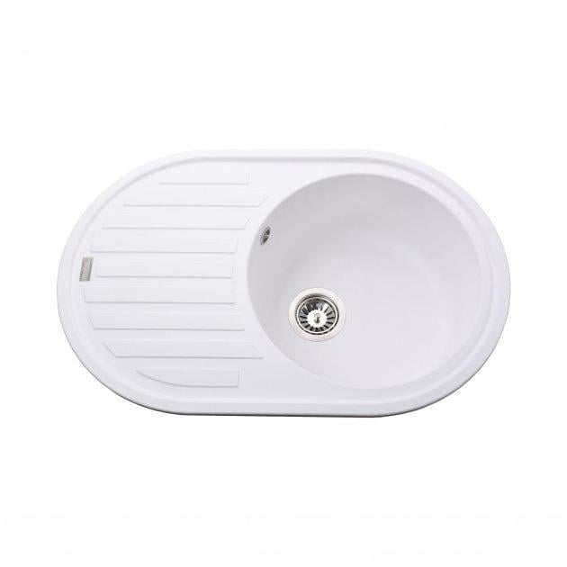 Гранитная мойка Globus Lux Ohara А0007 770х500 мм Белый