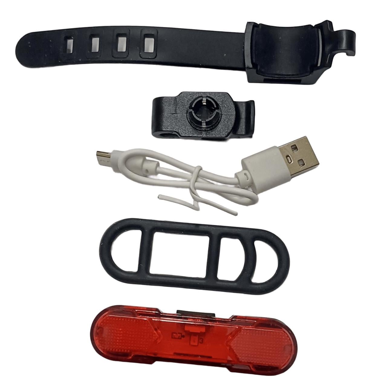 Велофонарь светодиодный 4 режима Красный (C 64365)