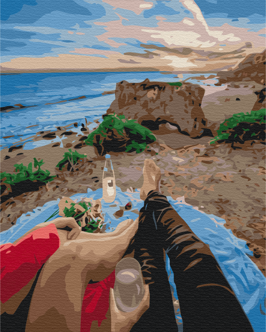 Картина по номерам Brushme Романтическое свидание на пляже 48x60 см (BS52338L)