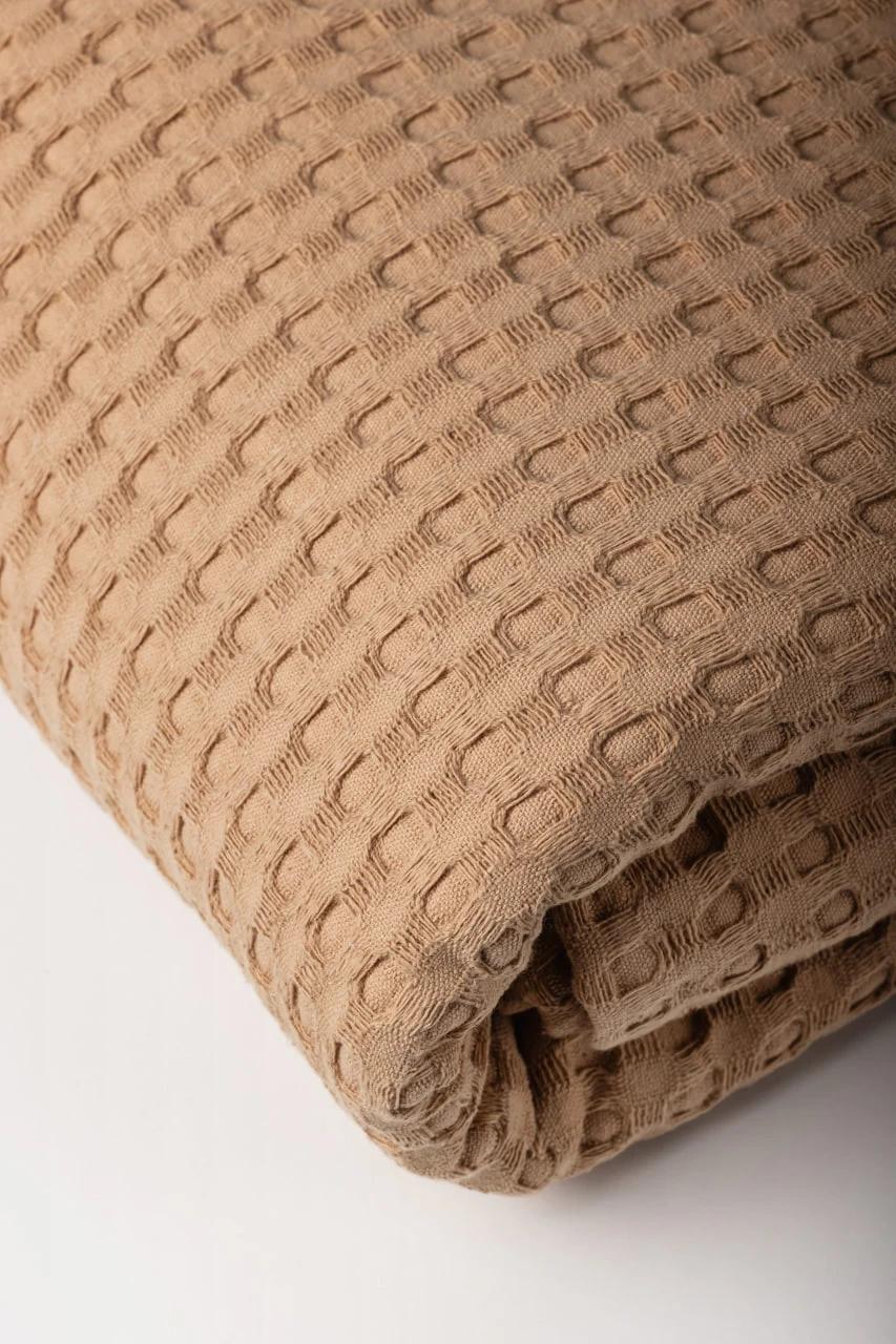 Плед вафельный HYGG семейный 230х250 см Бежевый (311176) - фото 3 Плед вафельный HYGG семейный 230х250 см Бежевый (311176) - фото 3