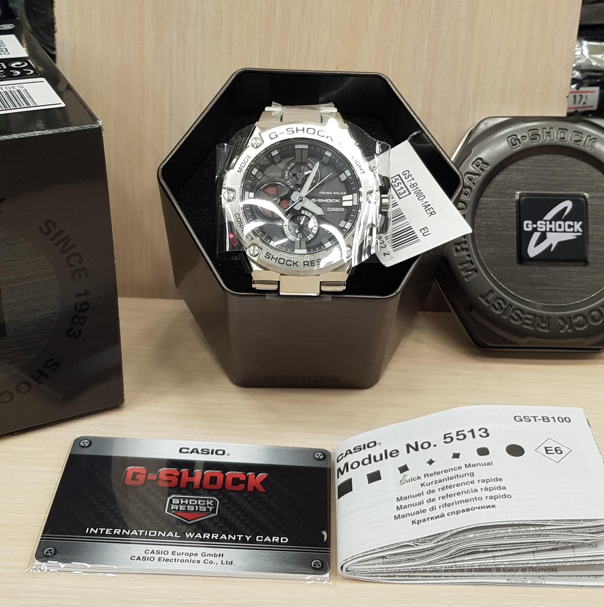 Годинник кварцевий Casio GST-B100D-1AER D 58 мм (11782888)