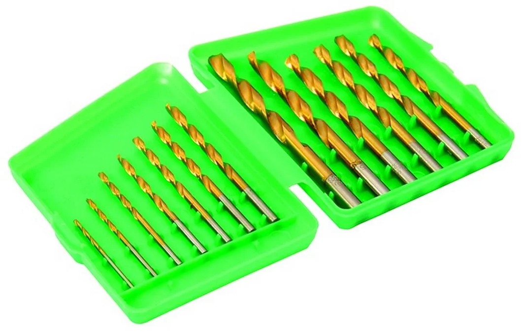Набор сверл для металла MasterTool 13 шт. HSS ТИТАН 1,5-6,5 мм plastic box (11-1305)