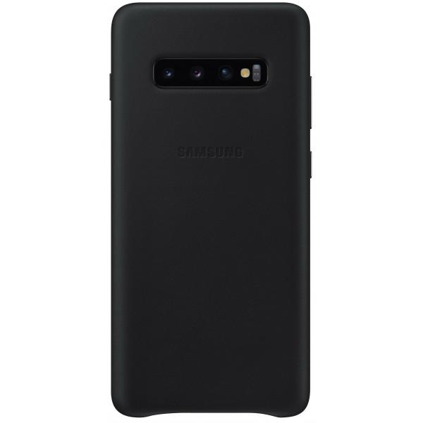 Чехол кожаный противоударный Official Leather Cover EF-VG975LBEGRU для Samsung Galaxy S10 Plus 6.4" Black Чехол кожаный противоударный Official Leather Cover EF-VG975LBEGRU для Samsung Galaxy S10 Plus 6.4" Black
