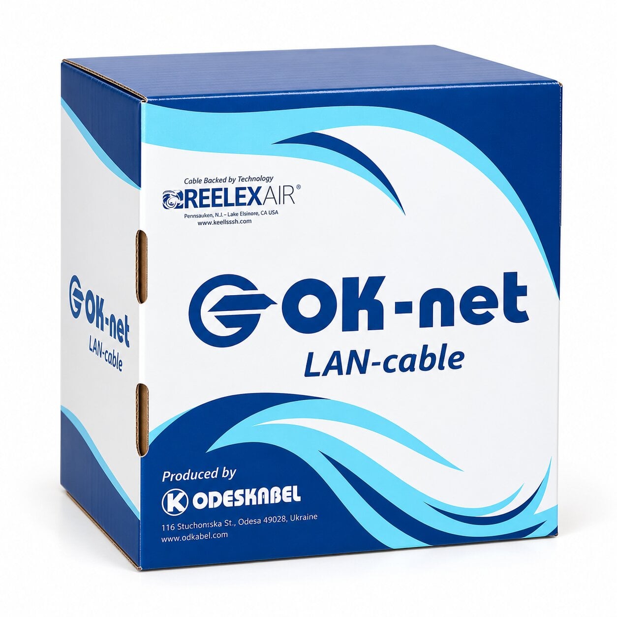 Витая пара Одескабель CAT5e UTP медь CU 305 м Серый (884127м)