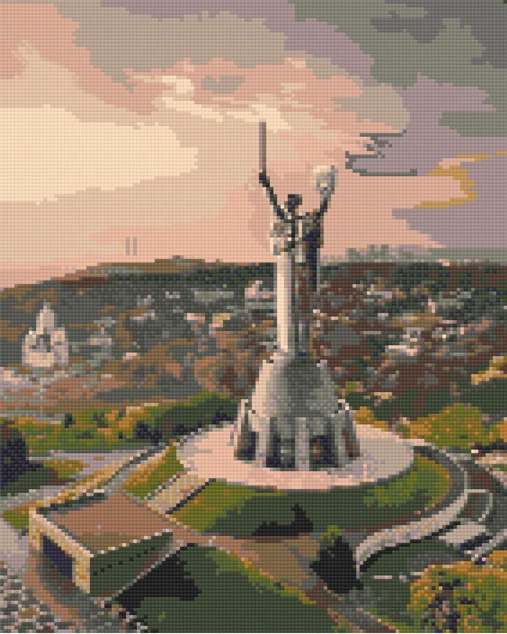Алмазная мозаика/вышивка Оригами Киев Родина-мать 40х50 см (3053461608)