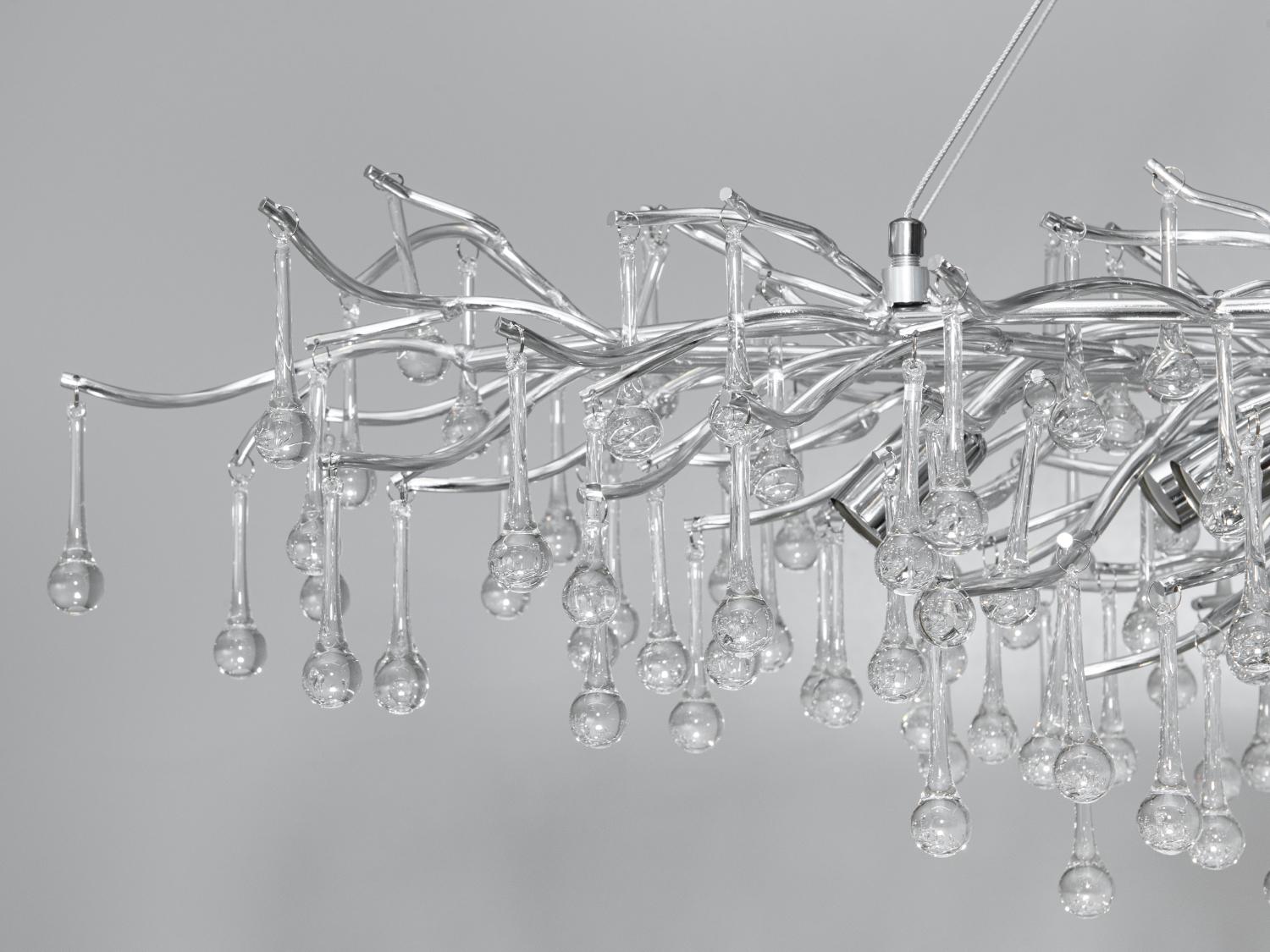 Люстра кришталева підвісна 40 Вт Хром (607-L1500CH) - фото 3 Люстра кришталева підвісна 40 Вт Хром (607-L1500CH) - фото 3