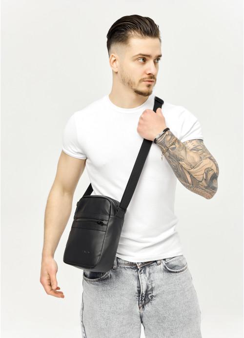 Мужская сумка-мессенджер Sambag через плечо из экокожи Черный (912019723) - фото 4
