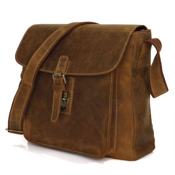 Сумка мужская Vintage 14082 с винтажной кожи Коричневый