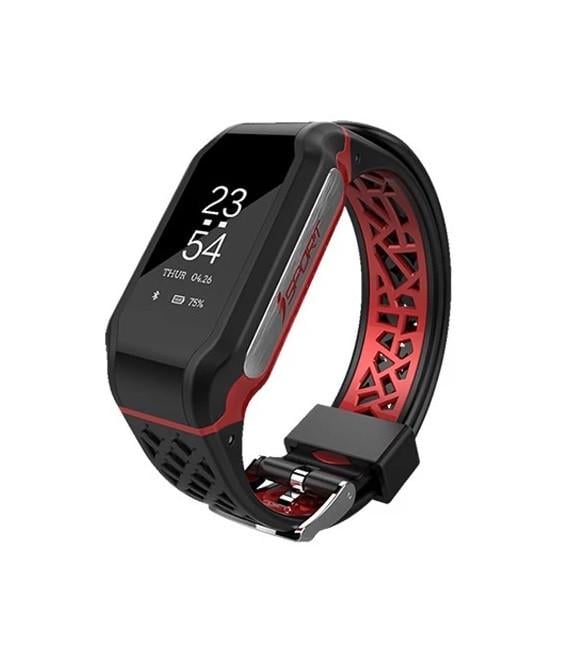 Смарт-браслет ISPORT W393A 0,96" IP67 Черный/Красный (SUN3376)