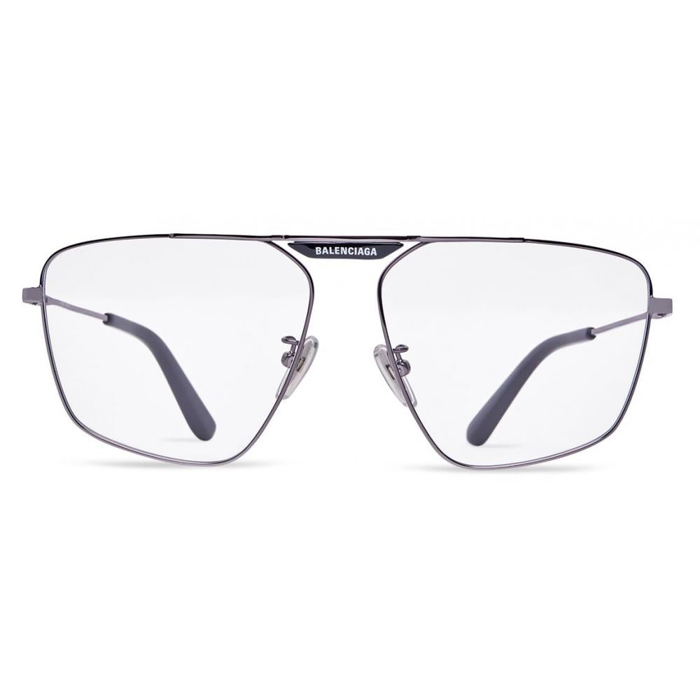 Очки Balenciag Tag 2.0 Navigator Sunglasses Dark Silver