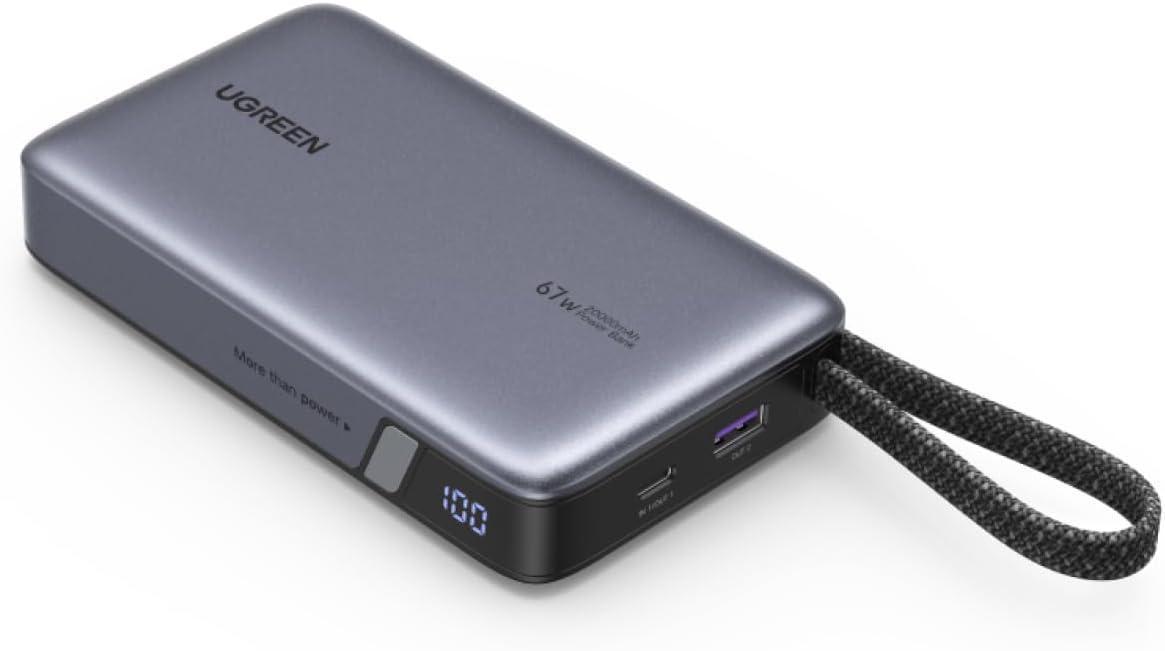 Повербанк UGREEN PB550 20000 mAh PD3.0 65W 67 Вт Grey (55996) Повербанк UGREEN PB550 20000 mAh PD3.0 65W 67 Вт Grey (55996)