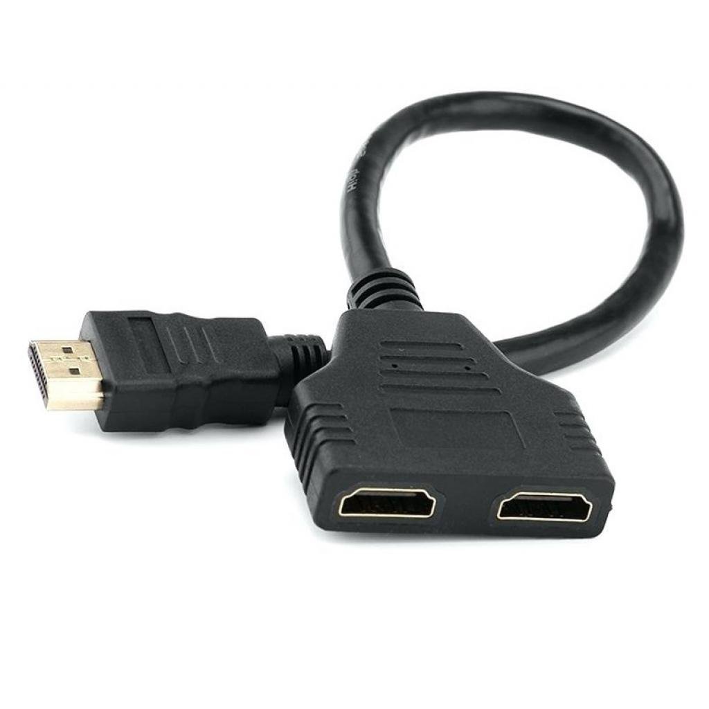 Перехідник сплітер Atcom HDMI-2 HDMI 10 см (10901)