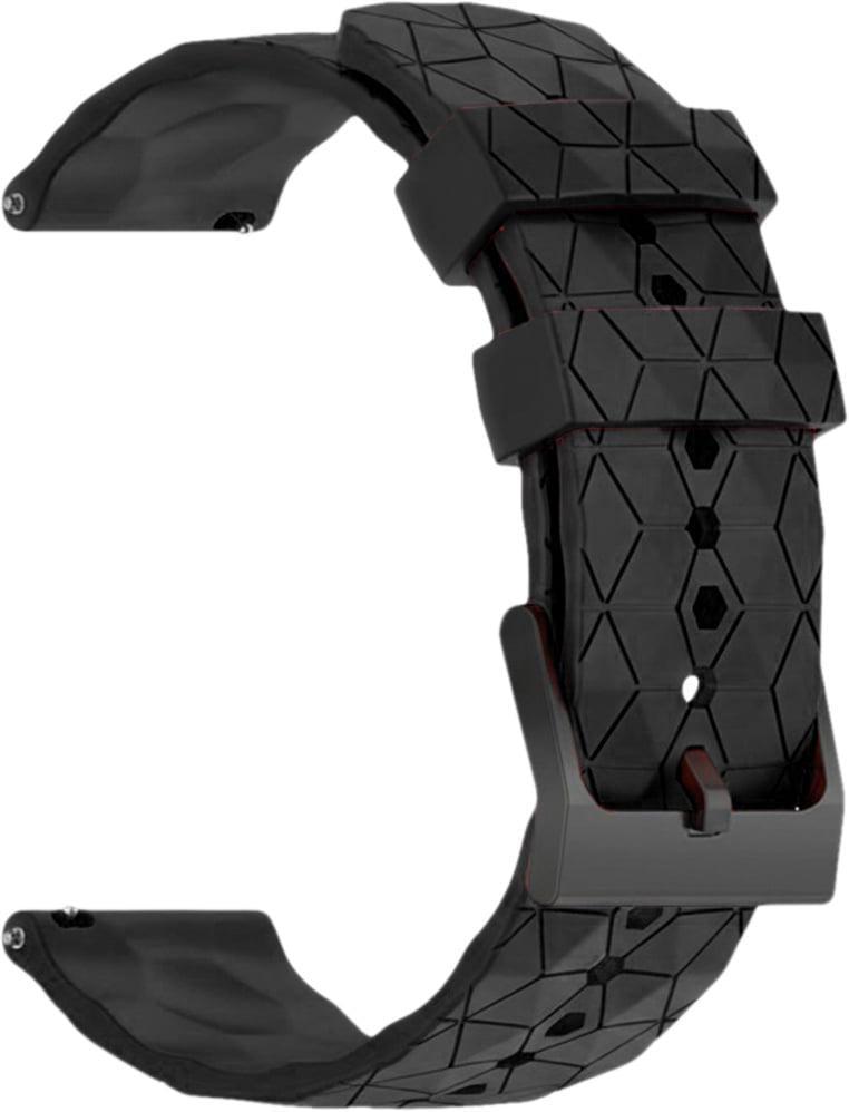 Ремешок силиконовый Lunor для Realme Watch S Pro Black (41847-2B)