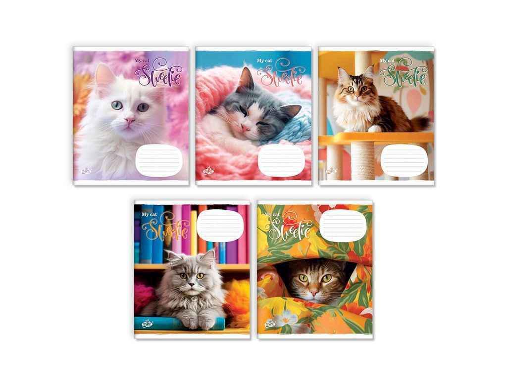 Тетрадь в клетку Бріск 24 л. 20 шт. ТВ-109 №2435 Мой кот (1065693)