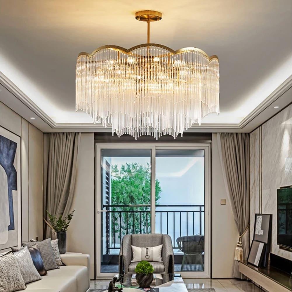 Люстра Maria Theresa на 12 ламп Ø 80 см Латунь (MJ 186-800 AB)