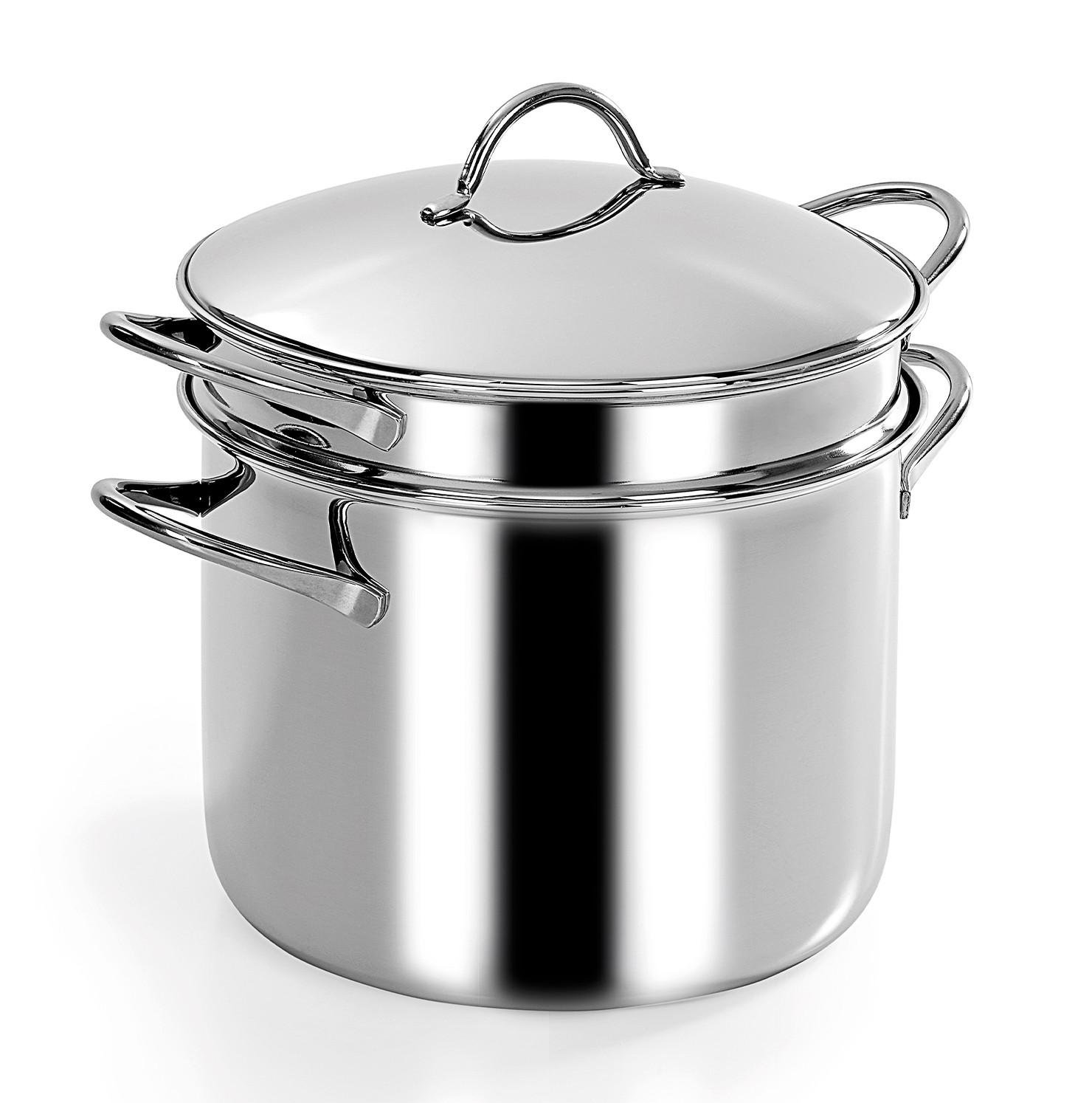 Кастрюля для пасты с крышкой Barazzoni Pastamania 22 см 6 л (401048022)