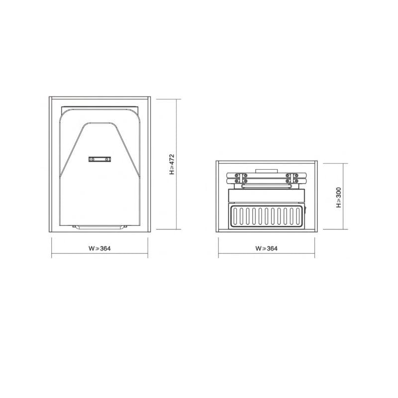 Доска гладильная встроенная Muller с чехлом и корзиной для утюга Белый (00057) - фото 9 Доска гладильная встроенная Muller с чехлом и корзиной для утюга Белый (00057) - фото 9