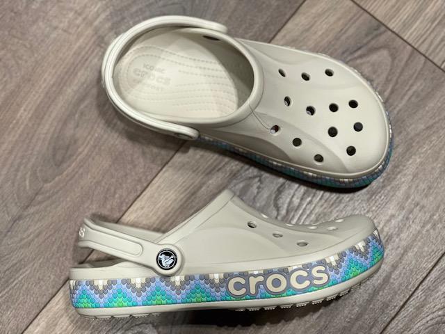 Сабо Crocs Bayaband Chevron р. W9/EUR 39-40 Stucco/Multi (9221465) - фото 7