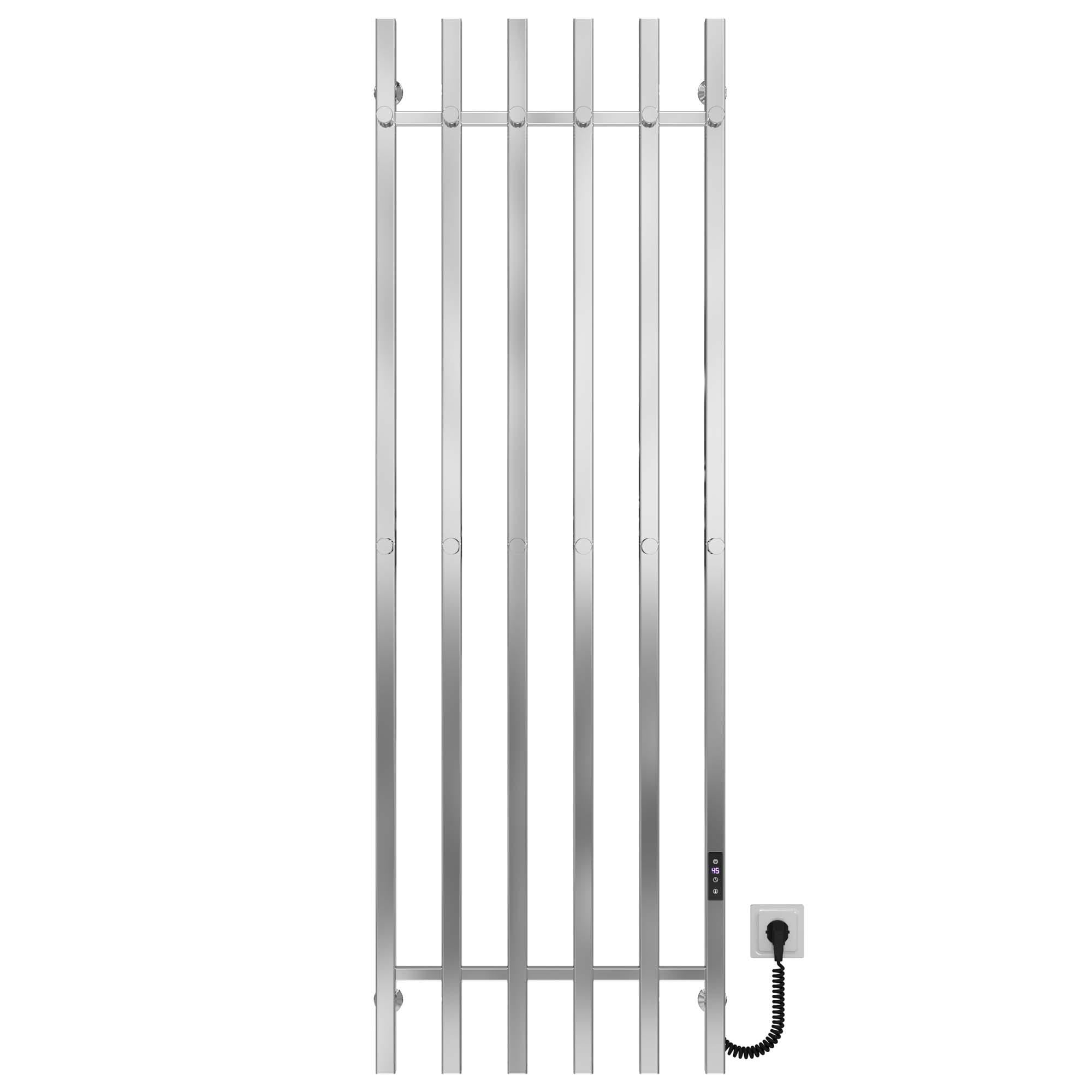 Полотенцесушитель электрический Deffi Split П6 JD04 правое подключение нержавеющая сталь 500х1600 мм Хром (A.SP.160.50.6.ECR2)