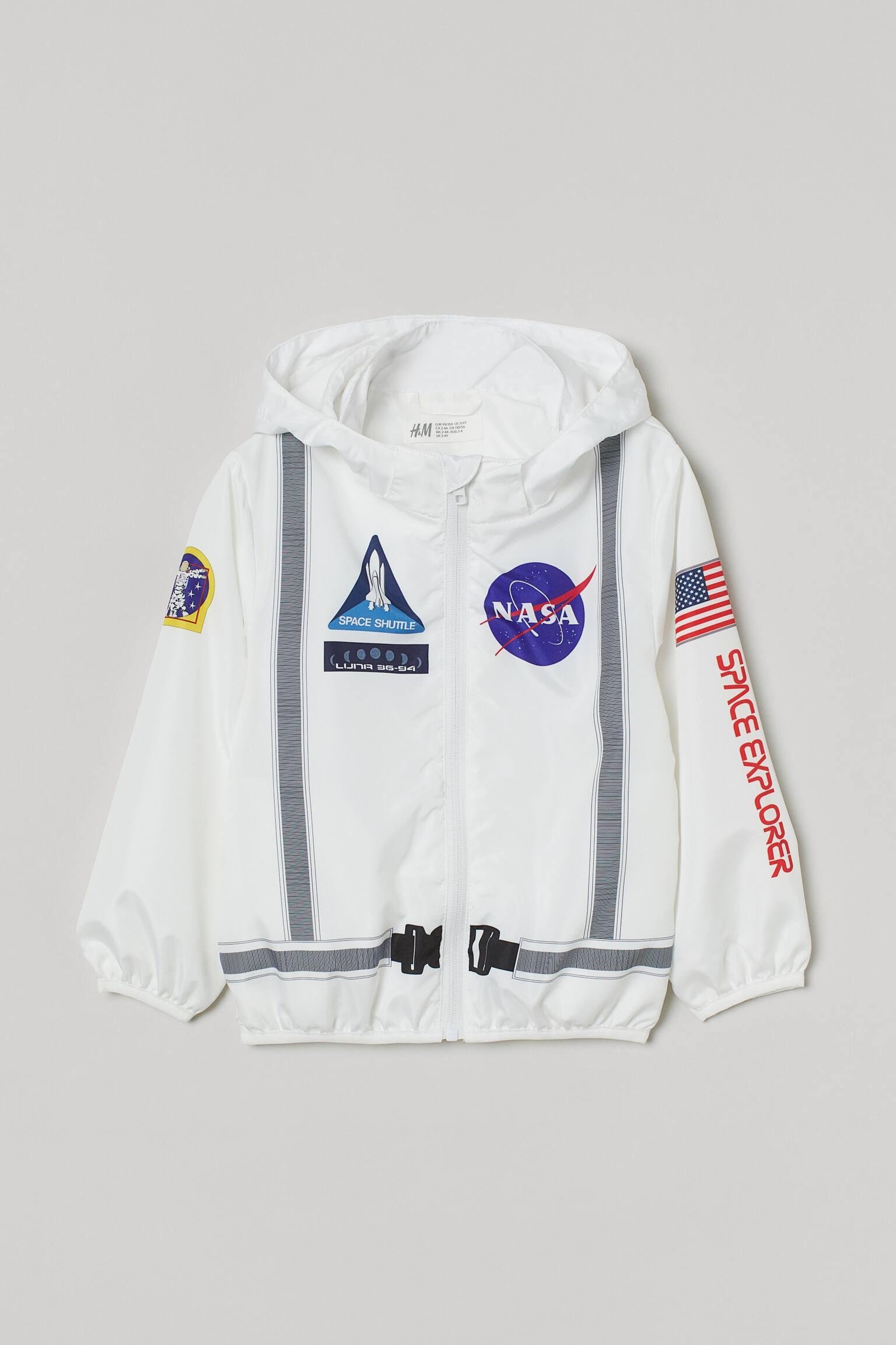 Вітровка H&M 122-128 см Білий (S907966766)