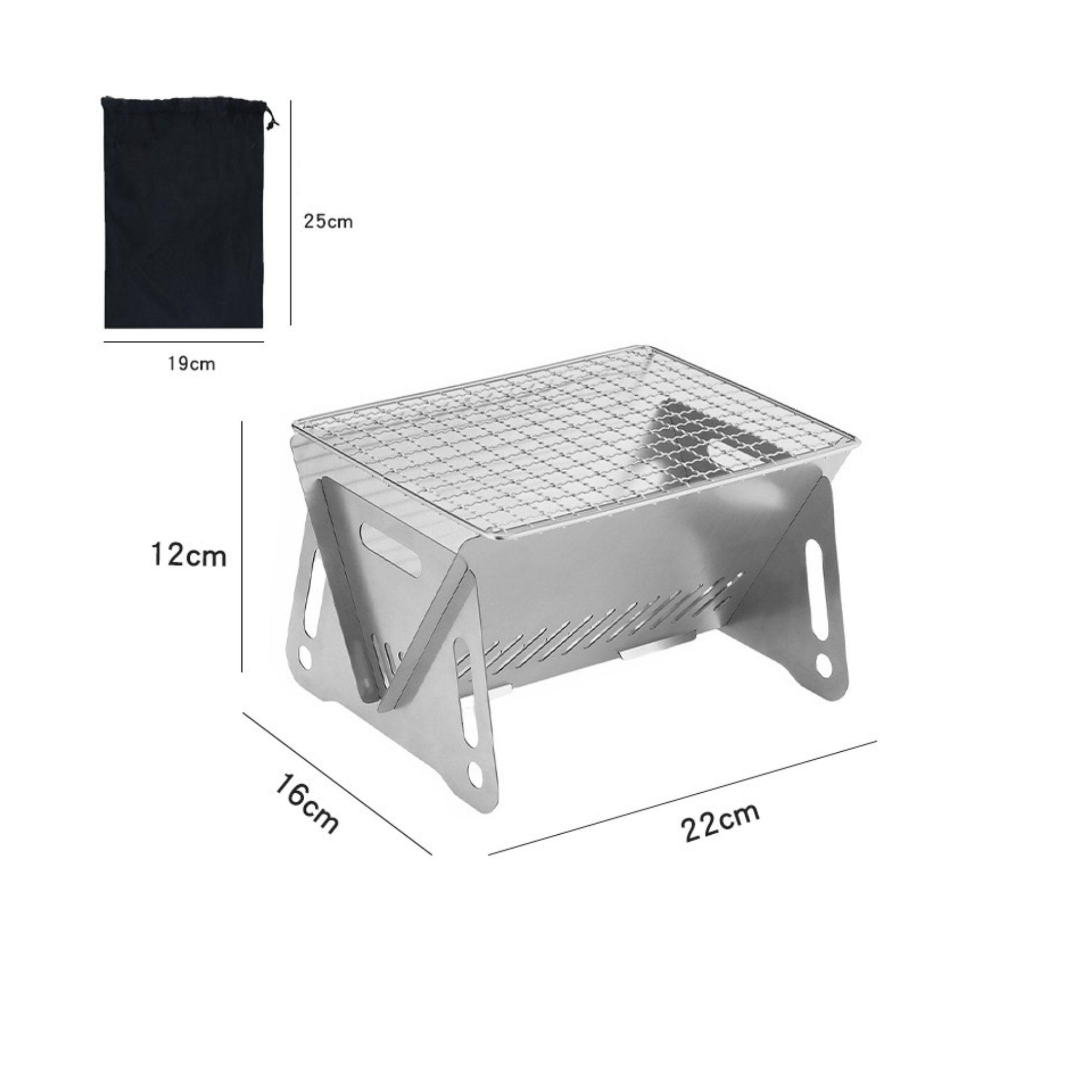 Мангал складаний міні з гратами для пікніка (MNMNGL-0854) - фото 8