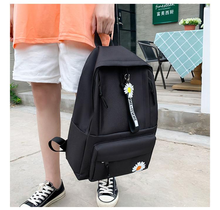 Школьный рюкзак для девочки Ромашка HOMME+FEMME 4в1 5-11 класс Черный (27667941) - фото 4 Школьный рюкзак для девочки Ромашка HOMME+FEMME 4в1 5-11 класс Черный (27667941) - фото 4